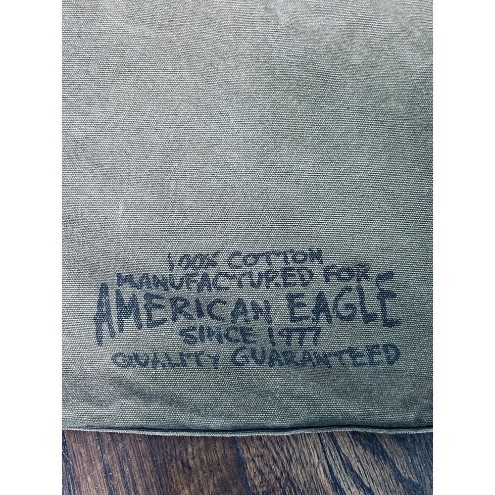 American Eagle Outfitters vintage military-style canvas messenger bag Army Style - Picture 6 of 10
